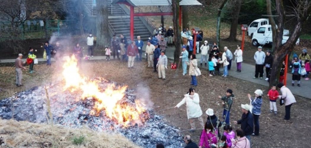 一月十四日どんど焼き